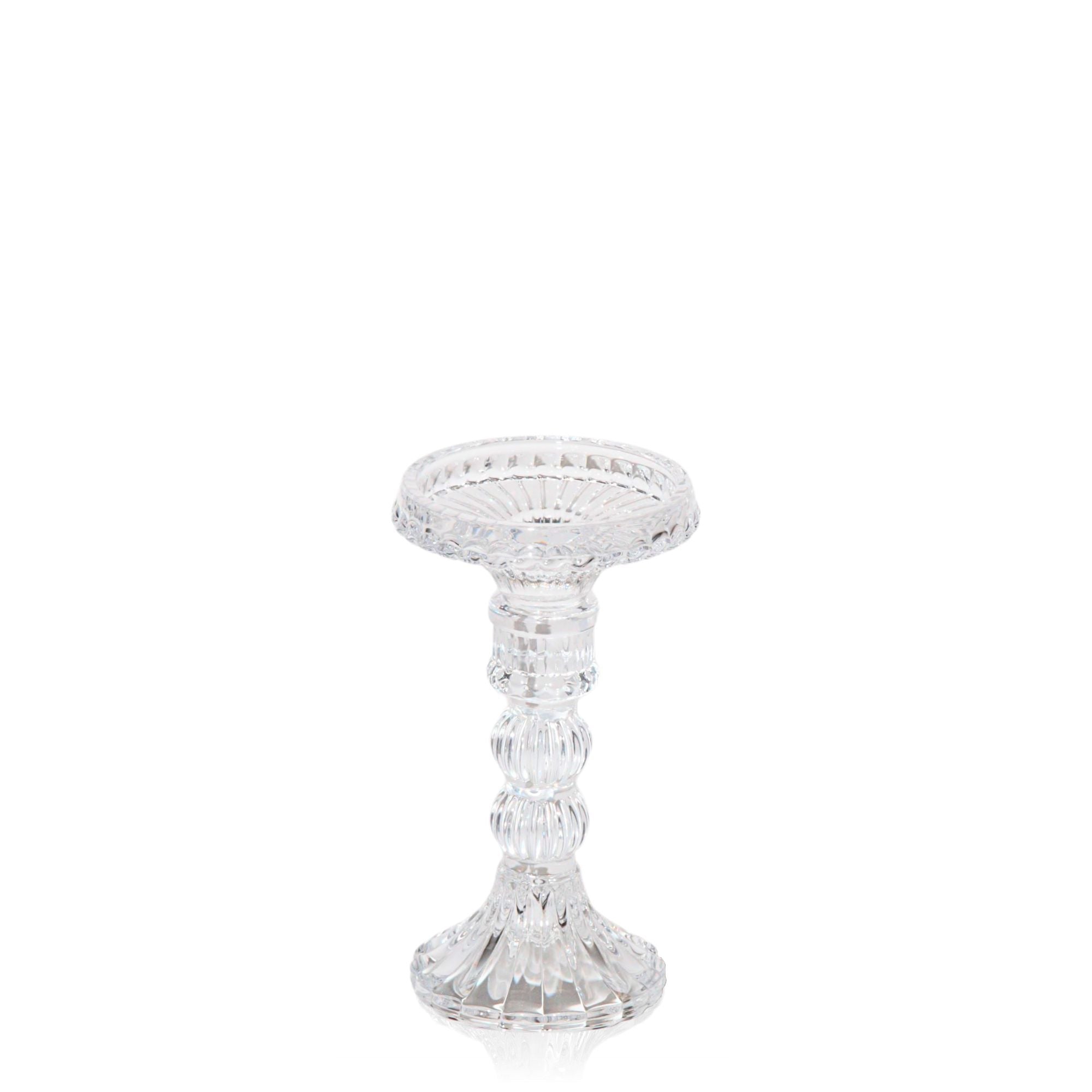 Vintage Glass Candlestick Set of 3